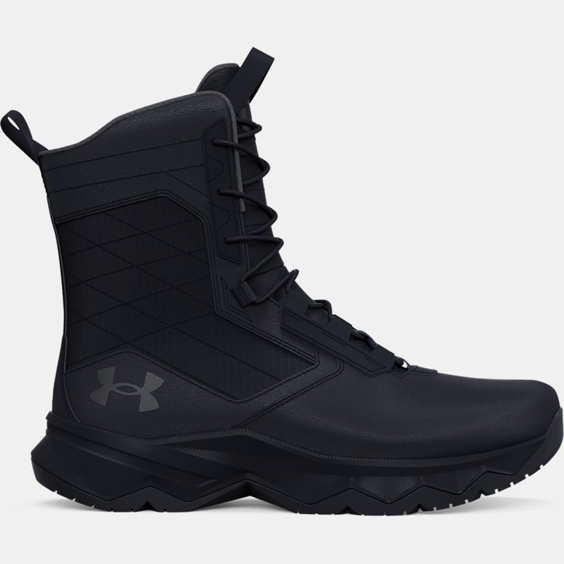Chaussure militaire Under Armour Stellar G2 pour homme Noir / Noir / Pitch Gris 45.5